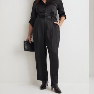 NWT Madewell Turner tapered pants satin